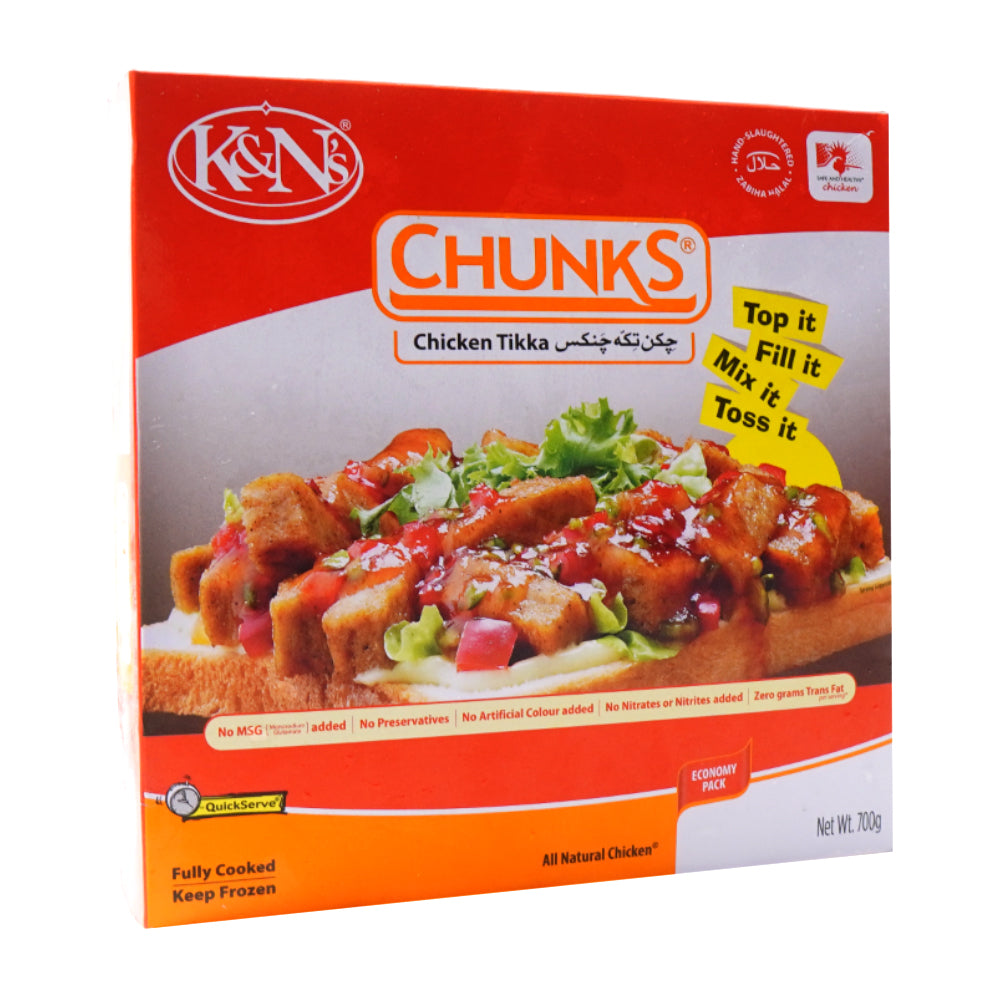 K AND N CHUNKS CHICKEN TIKKA 700 GM