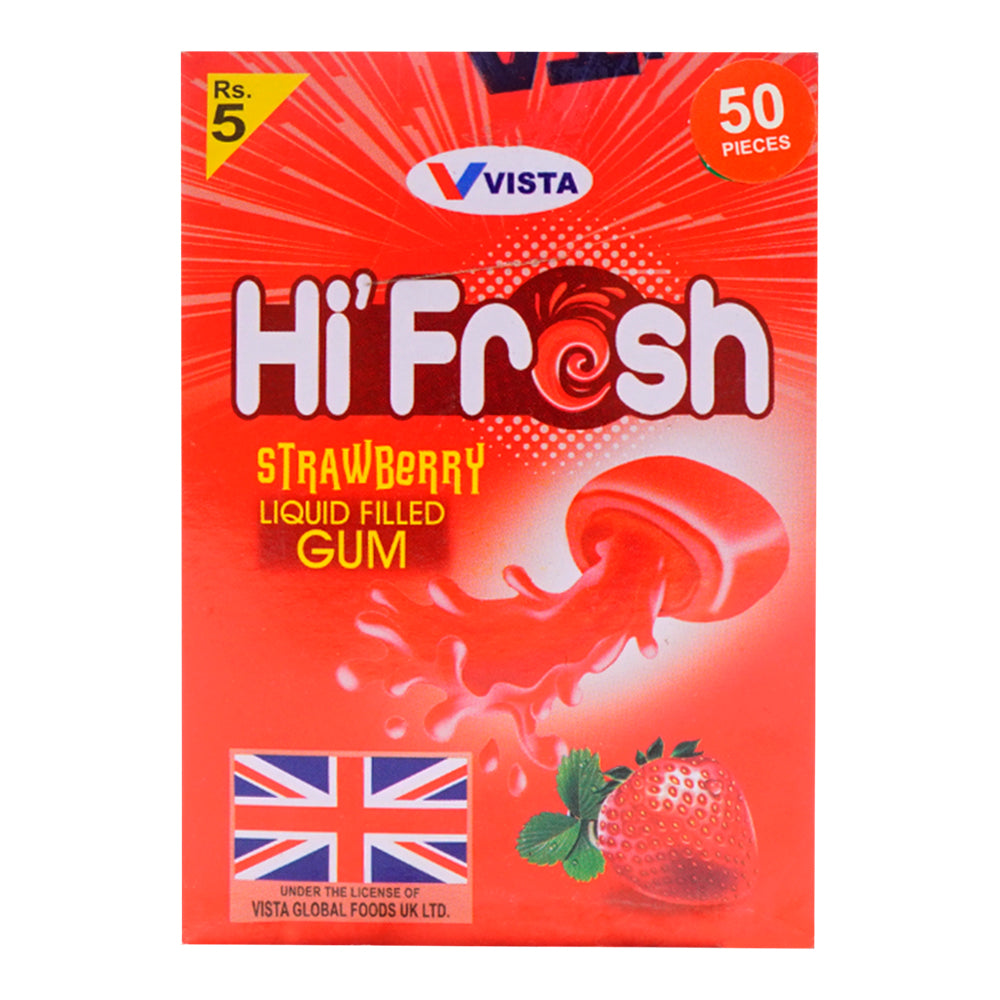 VIST HI FRSH CANDY STRAWBERRY 50 PC