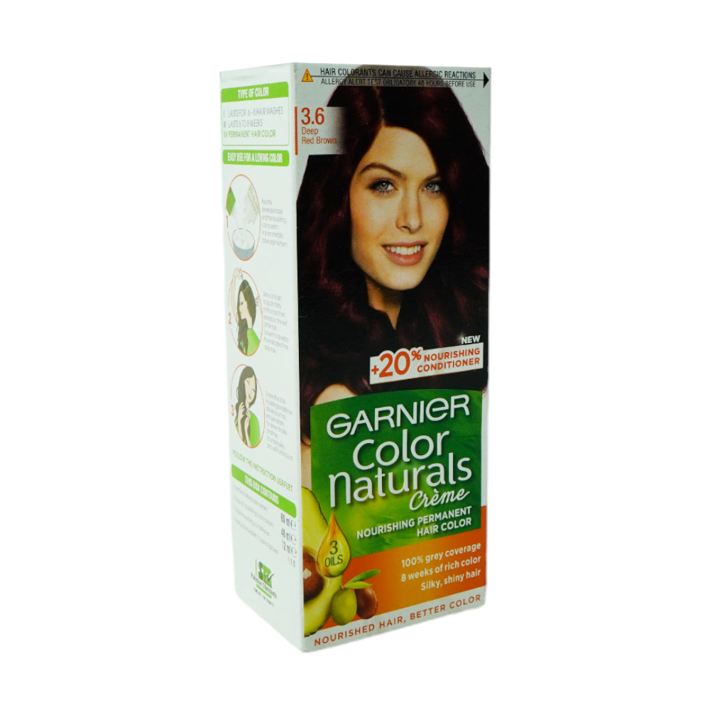 GARNIER COLOR NATURALS DEEP RED BROWN 3.6 PC