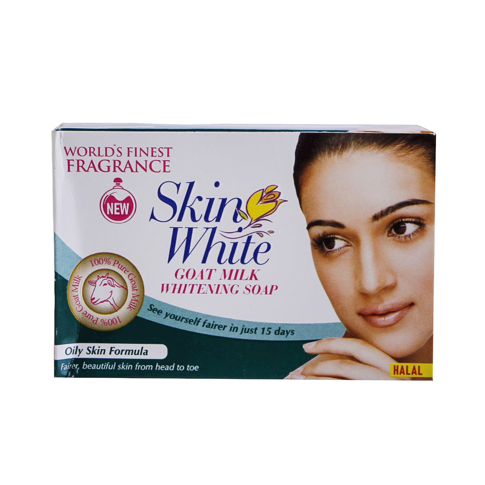 SKIN WHITE GOAT MILK WHITENING SOAP OILY SKIN 110 GM