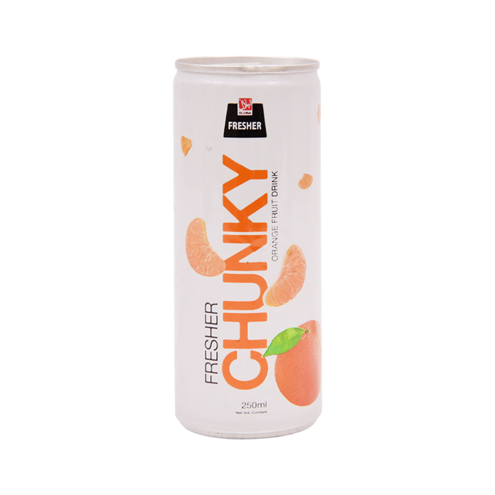 FRESHERCHUNKY CAN JUICE ORNGE 250ML