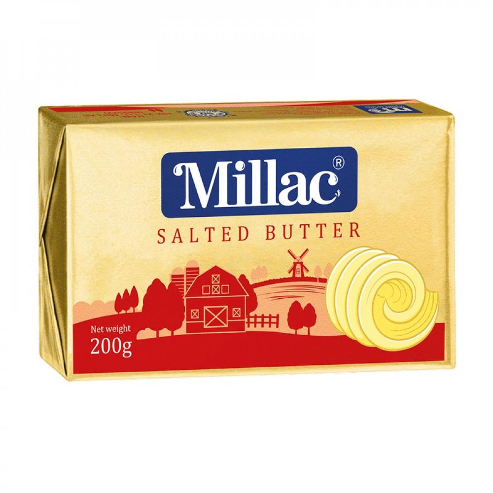 MILLAC SALTED BUTTER 200GM