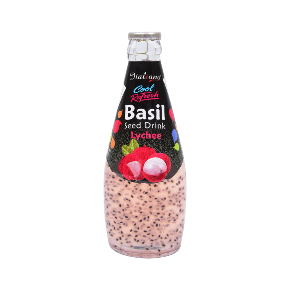 ITALIANO BASIL SEED DRINK LYCHEE 290 ML