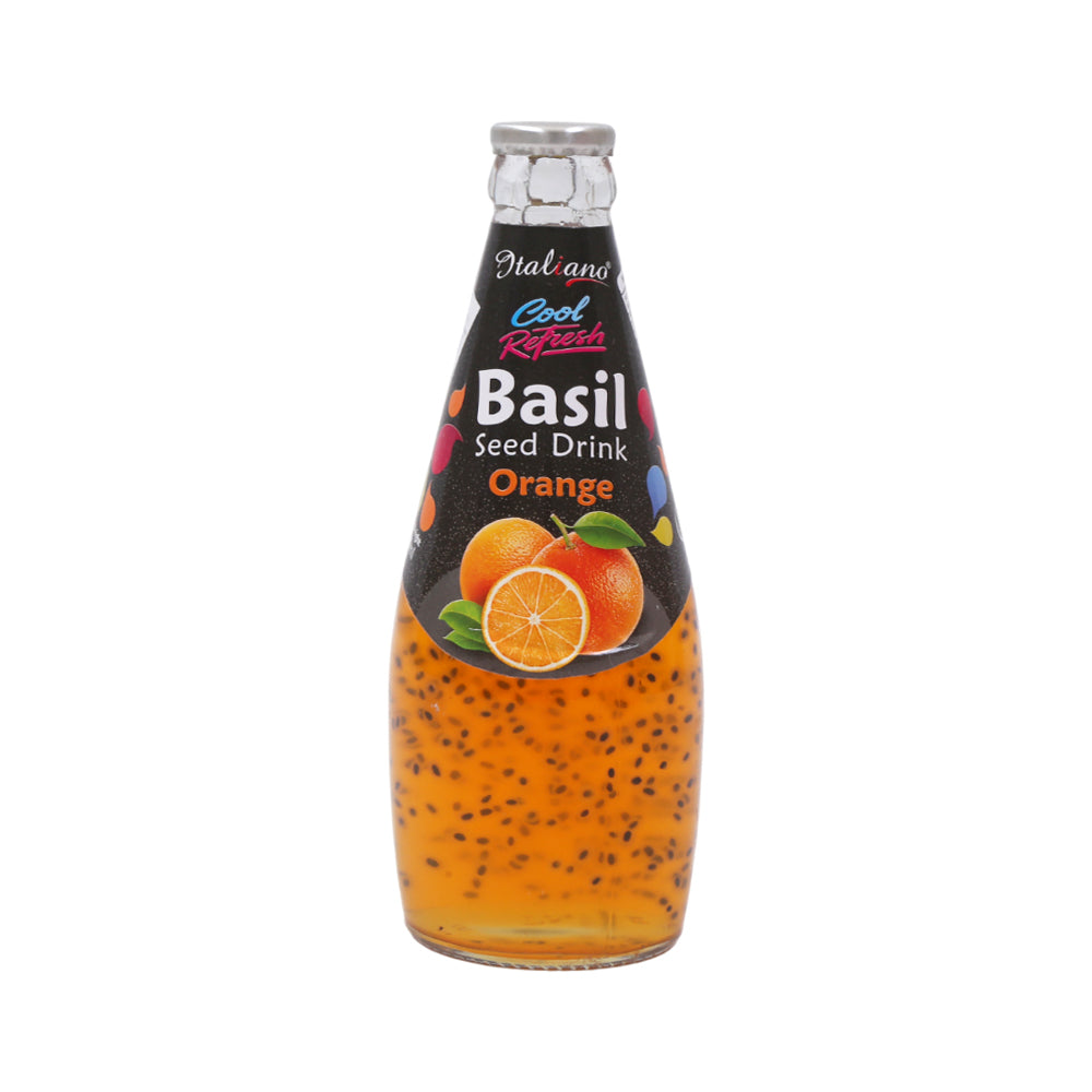 ITALIANO BASIL SEED DRINK ORANGE 290 ML
