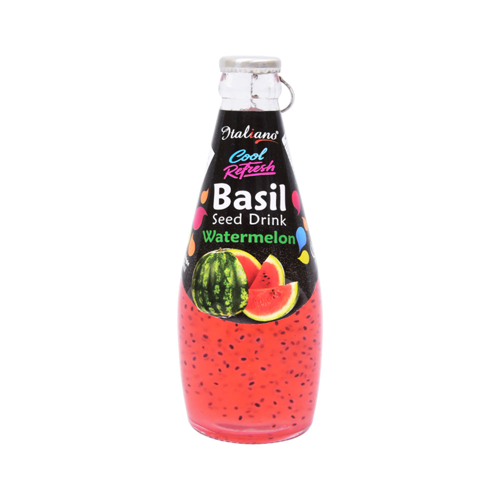 ITALIANO BASIL SEED DRINK WATER MELON FLAVOR 290 ML