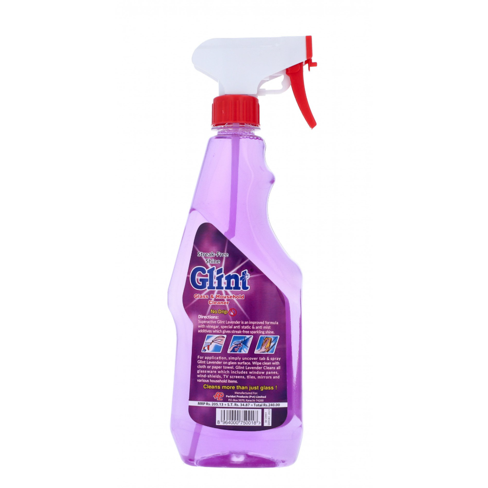 GLINT GLASS CLEANER AND HOUSEHOLD LAVENDER 500 ML