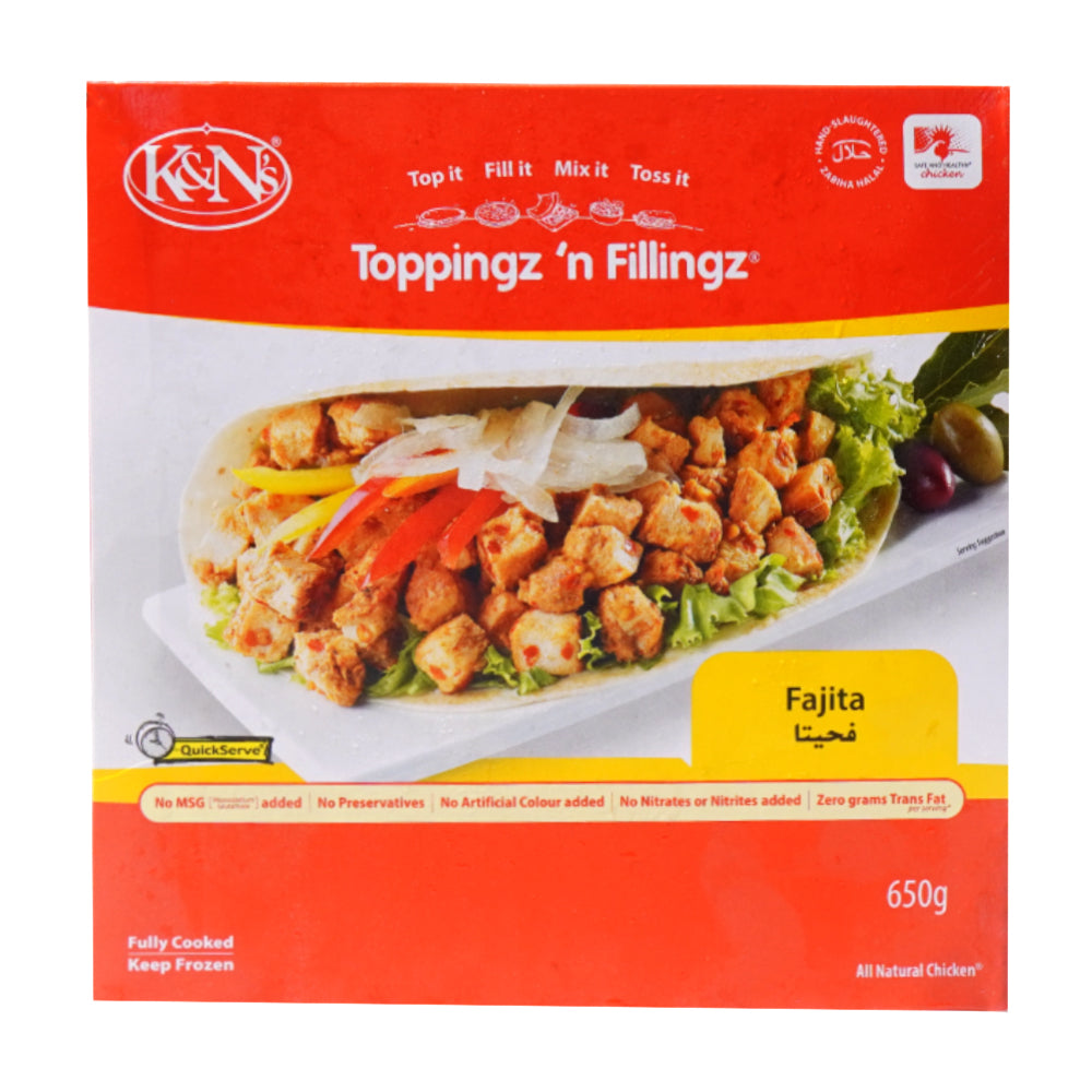 K&N TOPPINGZ N FILLINGZ FAJITA 650 GM