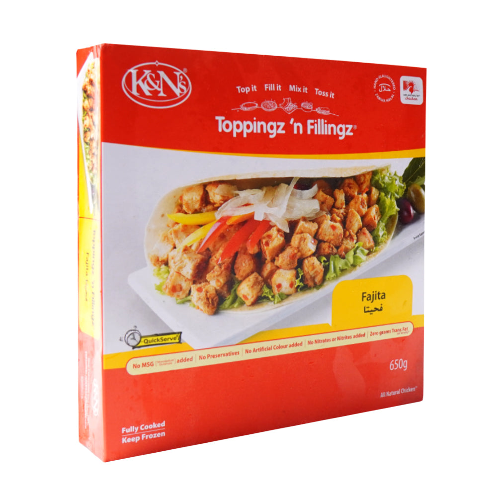 K AND N TOPPINGZ N FILLINGZ FAJITA 650 GM