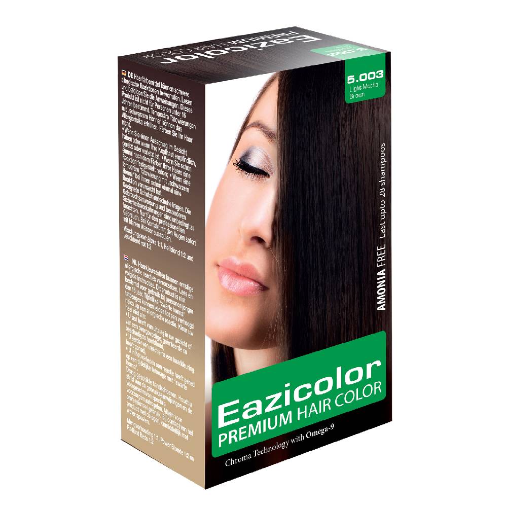 EAZICOLOR PROFESSIONAL TUBE 60ML 5.003 LIGHT MOCHA BROWN