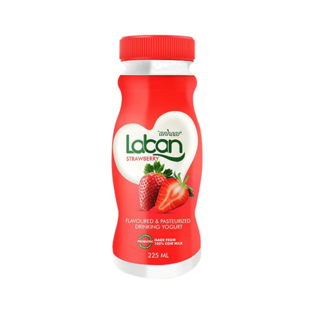ANHAAR STRAWBERRY LABAN 225ML BOTTLE