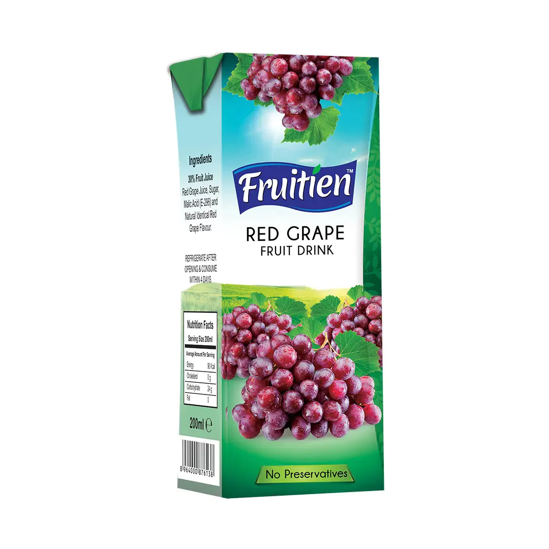 FRUITIEN JUICE RED GRAPES PREMIUM NECTAR 200 ML