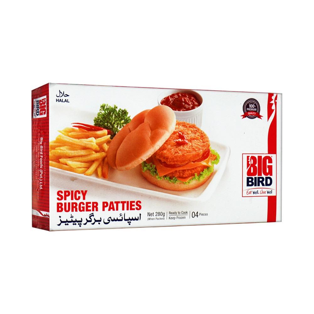 BIG BIRD SPICY BURGER PATTIES 280G