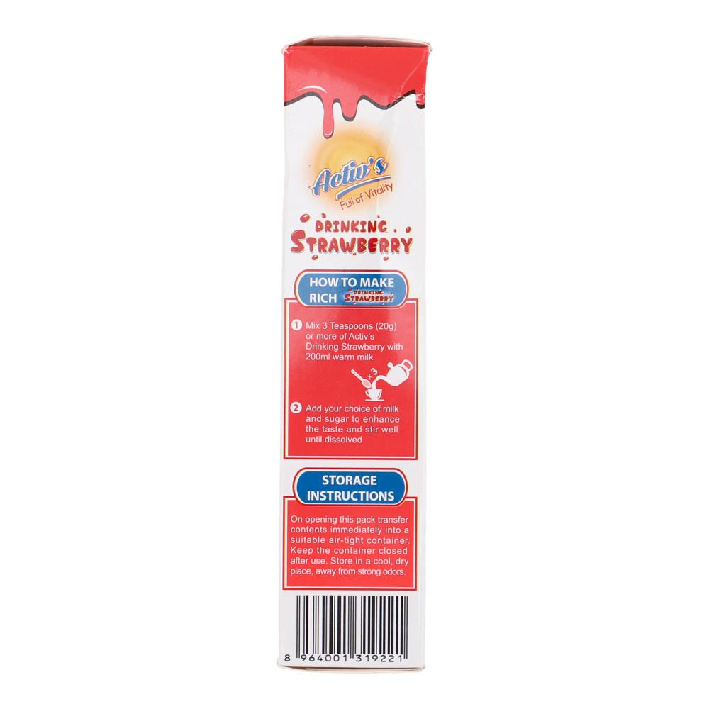 ACTIVS DRINKING POWDER STRAWBERY 200GM