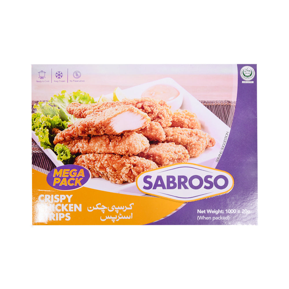 SABROSO CRISPY CHICKEN STRIPS (MEGA PACK) 1000GM