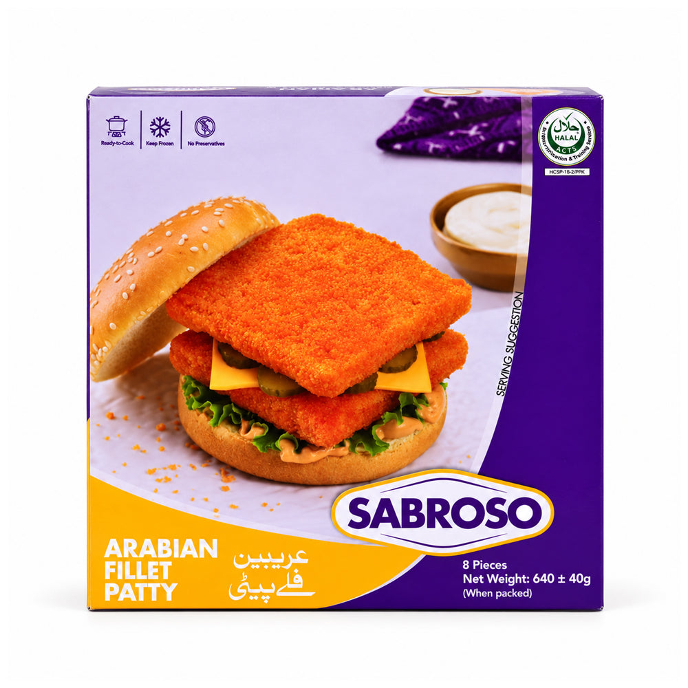 SABROSO ARABIAN FILLET PATTY 8 PCS 640 GM