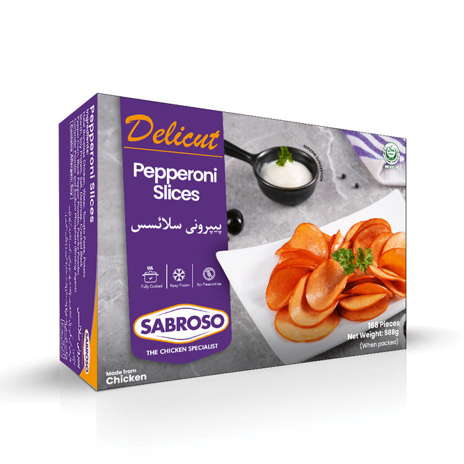 SABROSO PEPPERONI SLICES 588 GM
