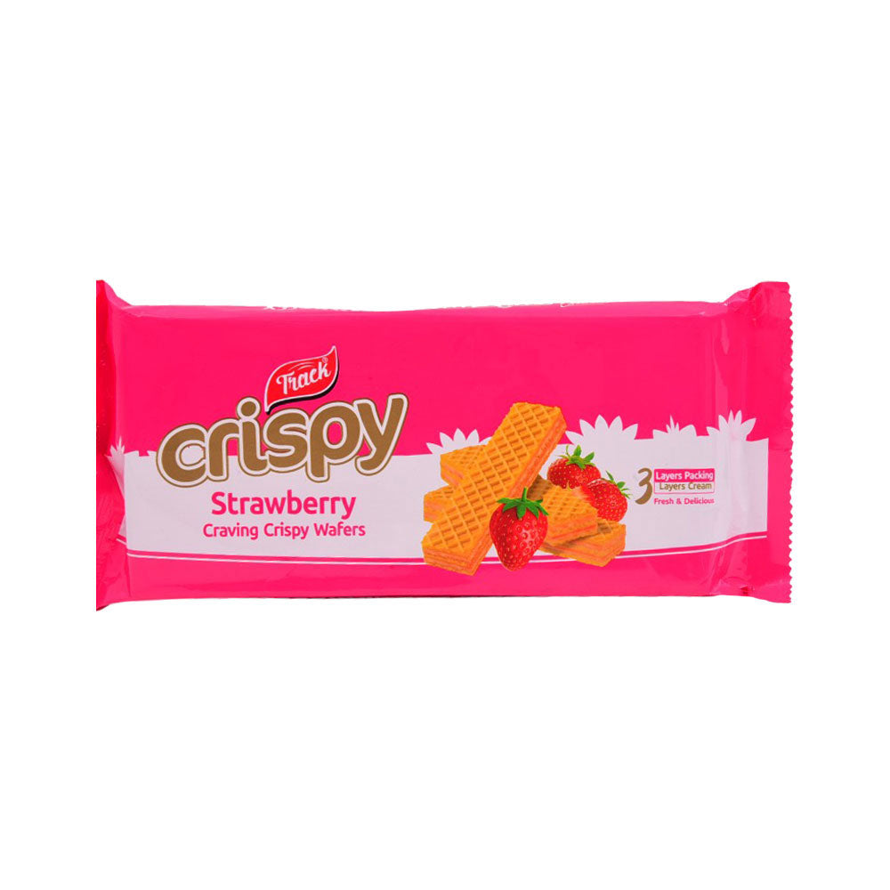 TRACK CRISPY WAFERS STARWBERRY 75GM