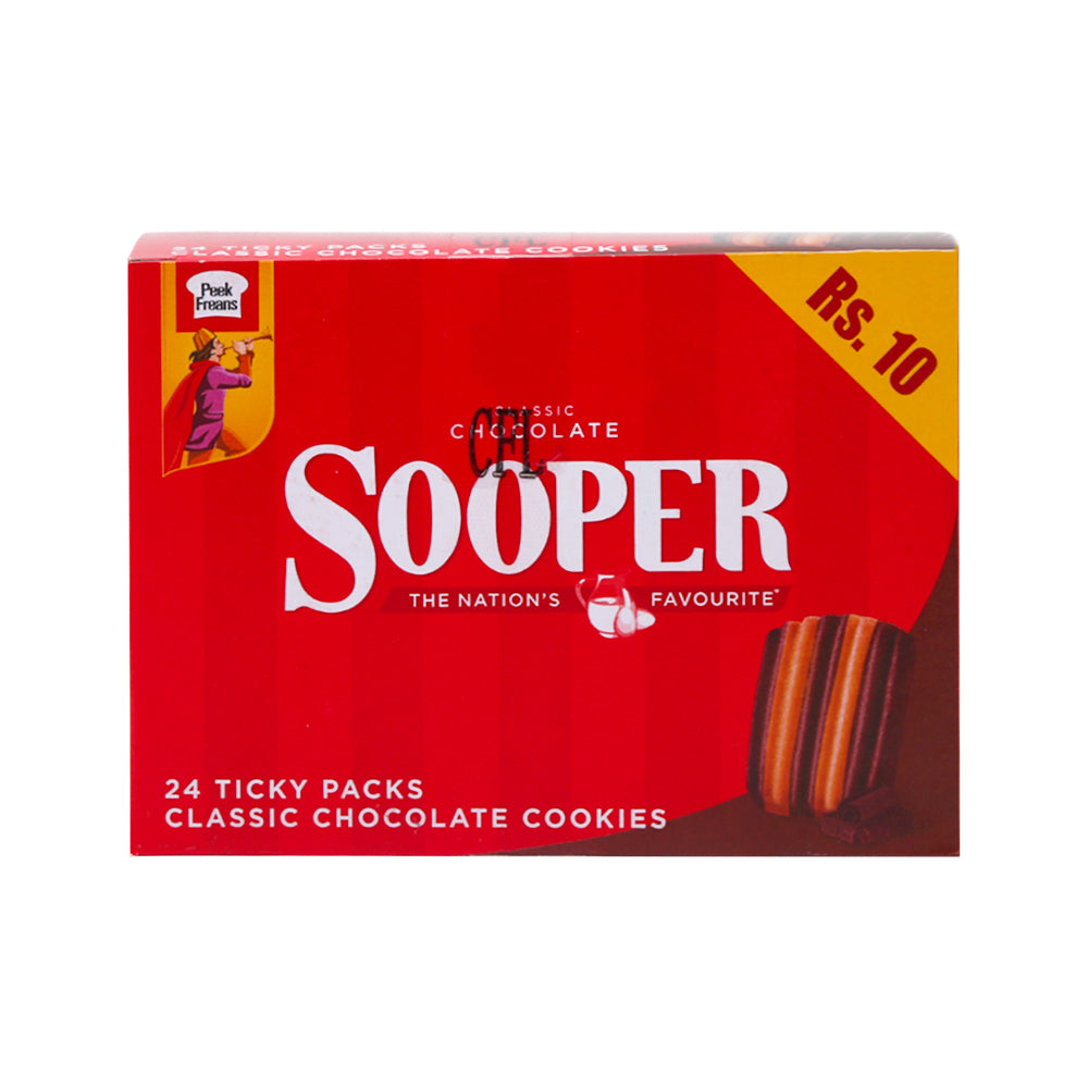 PEEK FREANS SOOPER CHOCOLATE CLASSIC BISCUIT TP 12.6 GM BOX