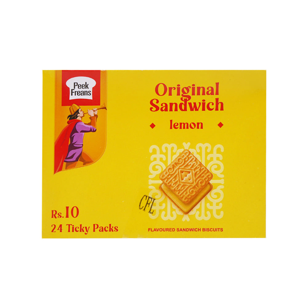 PEEK FREANS LEMON SANDWICH TICKY PACK 16 GM BOX 24PC