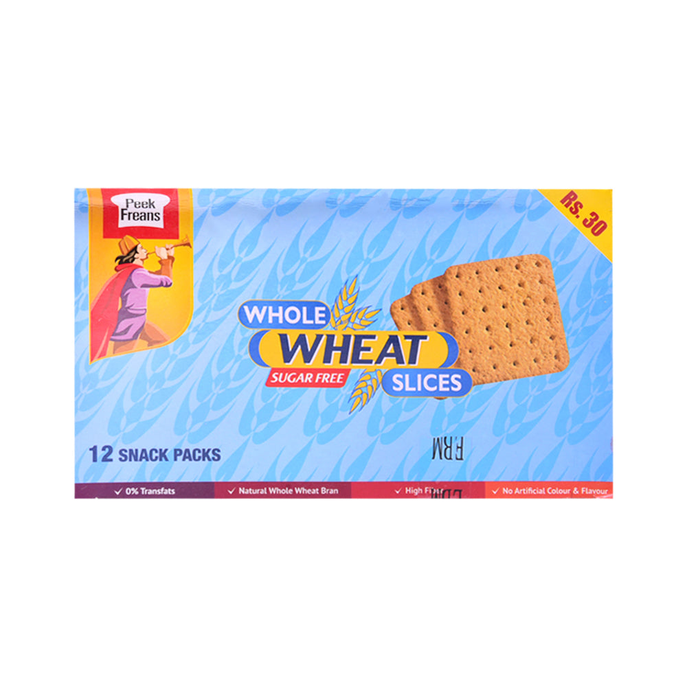 PEEK FREANS WHOLE WHEAT SUGAR FREE SLICE 32GM 12PC BOX