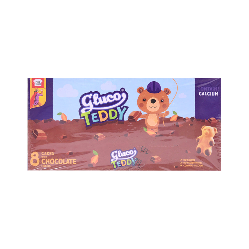 PEEK GLUCO TEDDY CHOCOLATE 32 GM 8PC BOX