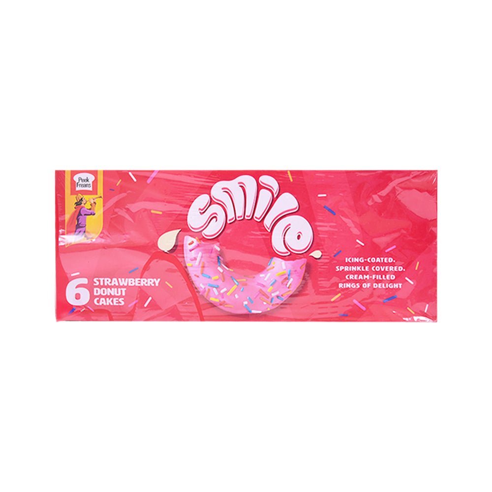 PEEK FREANS SMILE STRAWBERRY DONUT CAKE 39 GM 6PC BOX