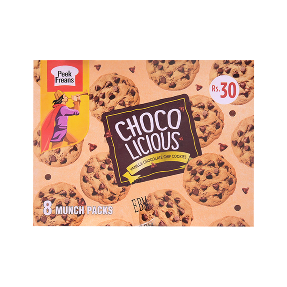 PEEK FREANS CHOCOLICIOUS CHOCO CHIPS 37.6 GM 8PC BOX