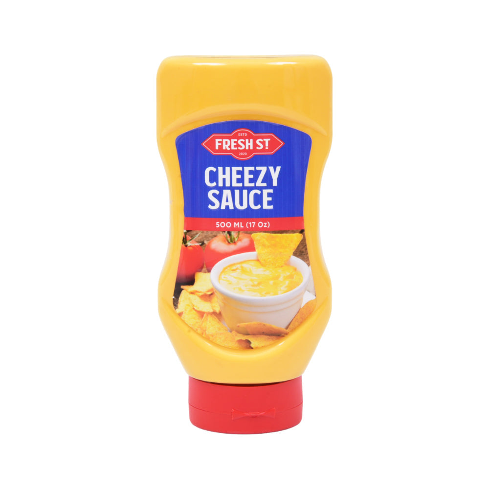 FRESH ST CHEEZY SAUCE SQUEEZE 500ML