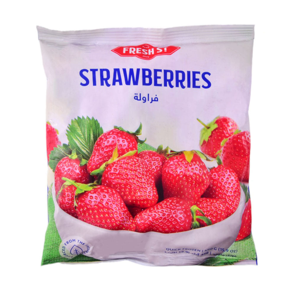 FRESH ST STRAWBERRIES POUCH 450 GM