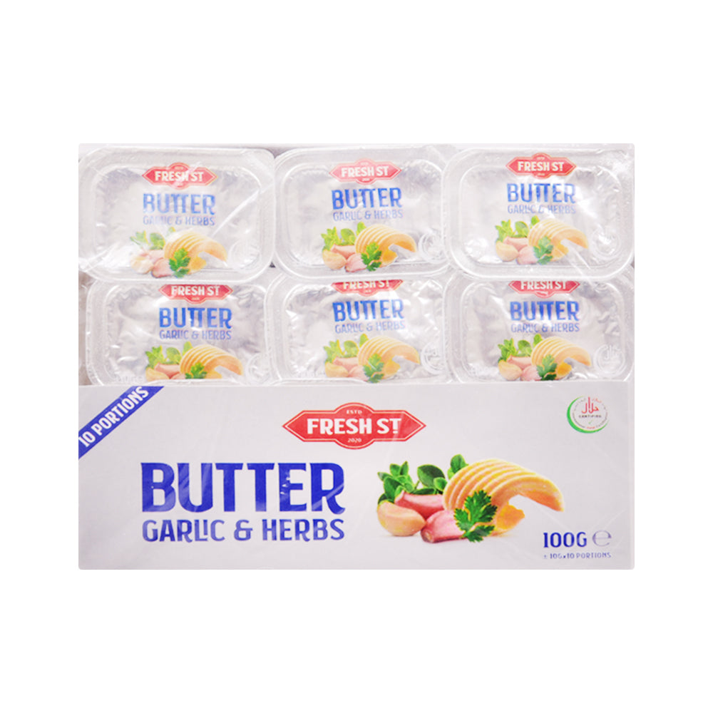 FRESH ST BUTTER GARLIC & HERB 10GM X 10