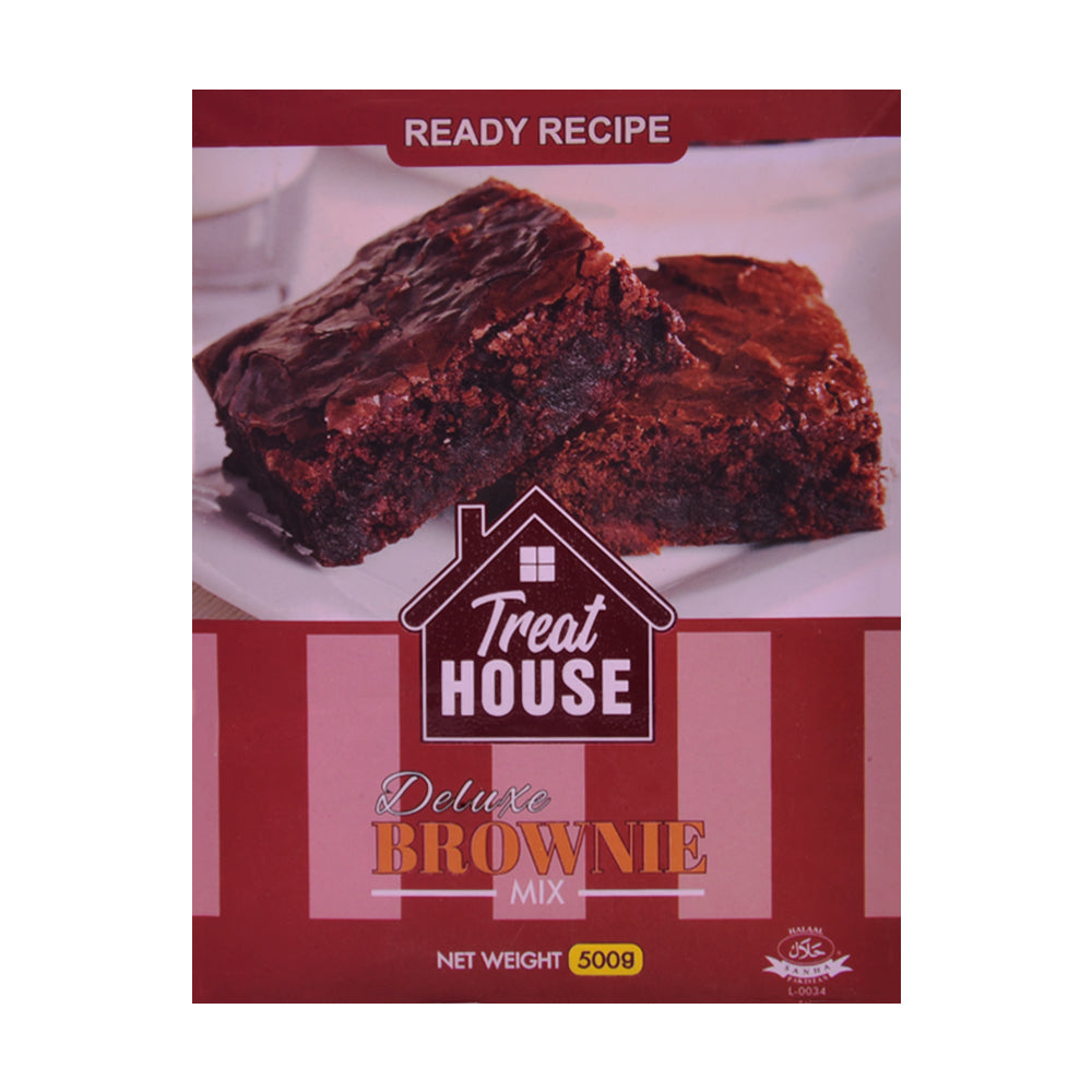TREAT HOUSE DELUXE BROWNIE MIX 500 GM