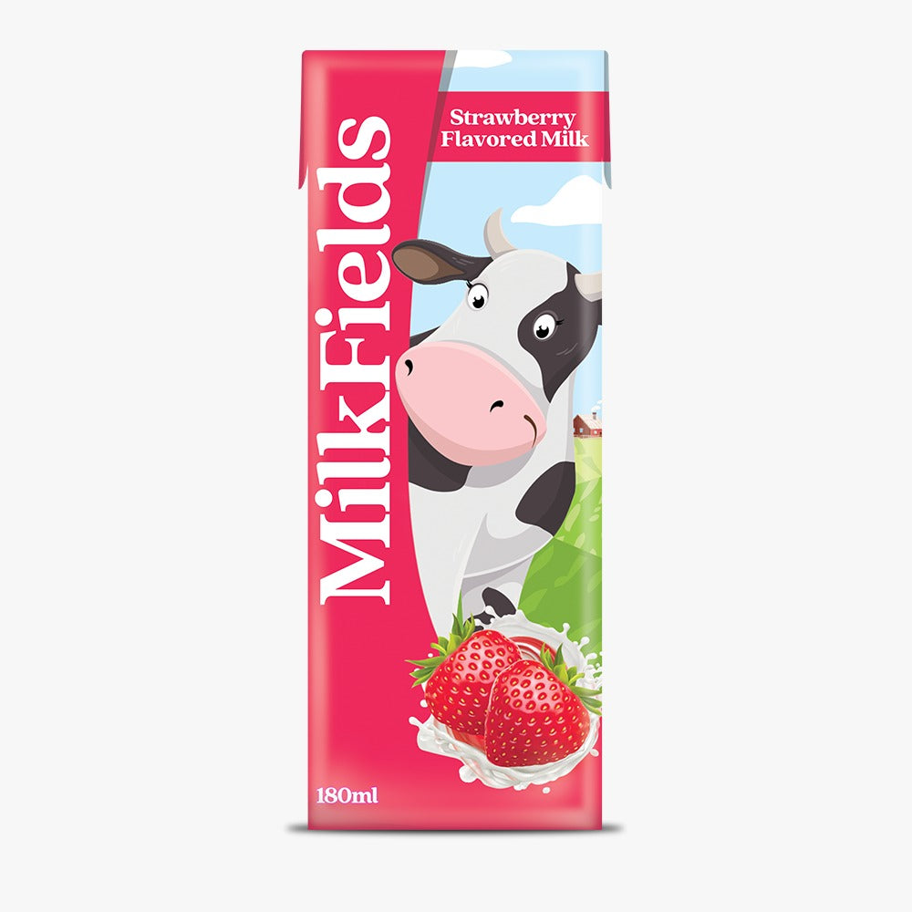 MILKFIELDS FLAVORED MILK STRAWBERRY 180ML