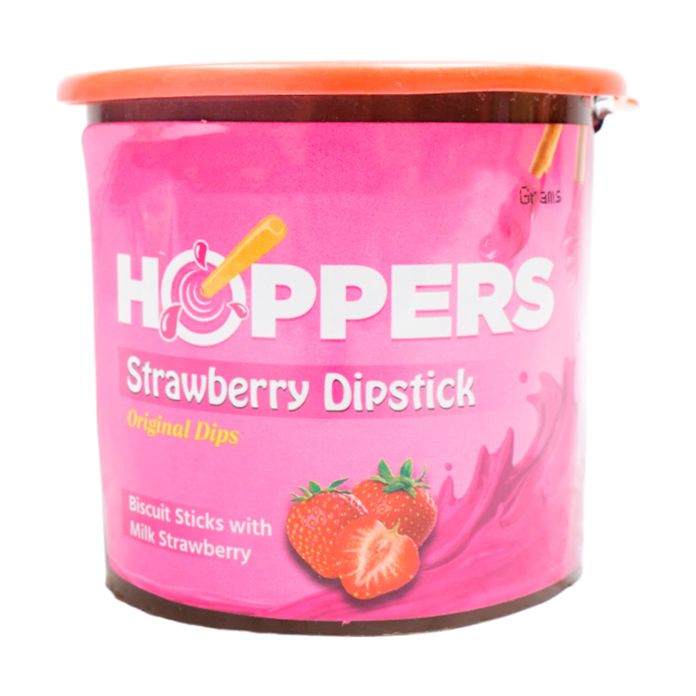 HOPPERS STRAWBERRY DIPSTICK BISCUIT 40GM