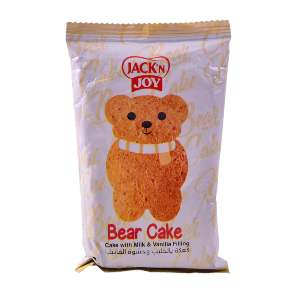 JACK N JOY TEDDY CAKE MILK & VANILLA 25GM