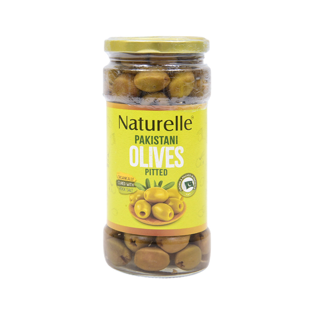 NATURELLE GREEN OLIVE PITTED 380 GMS