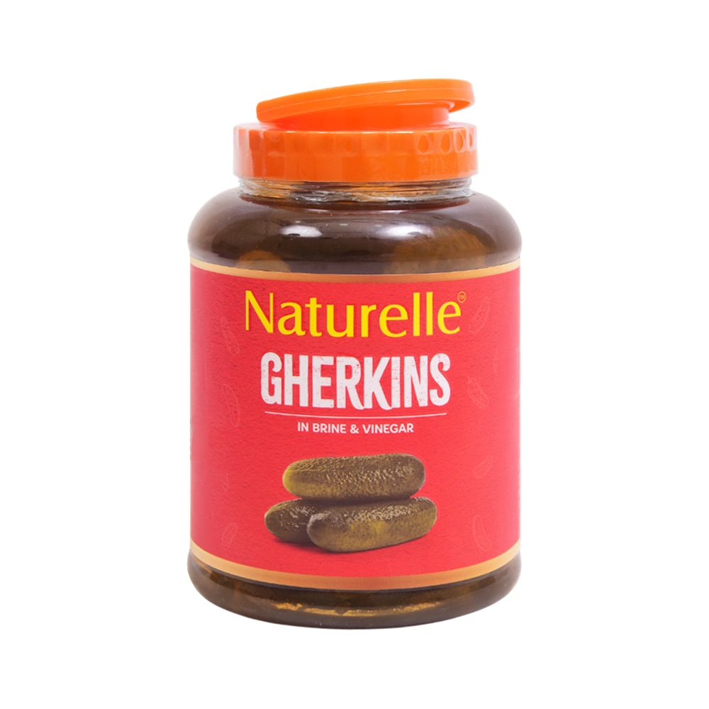 NATURELLE GHERKINS WHOLE IN BRINE & VINEGAR 1150GMS