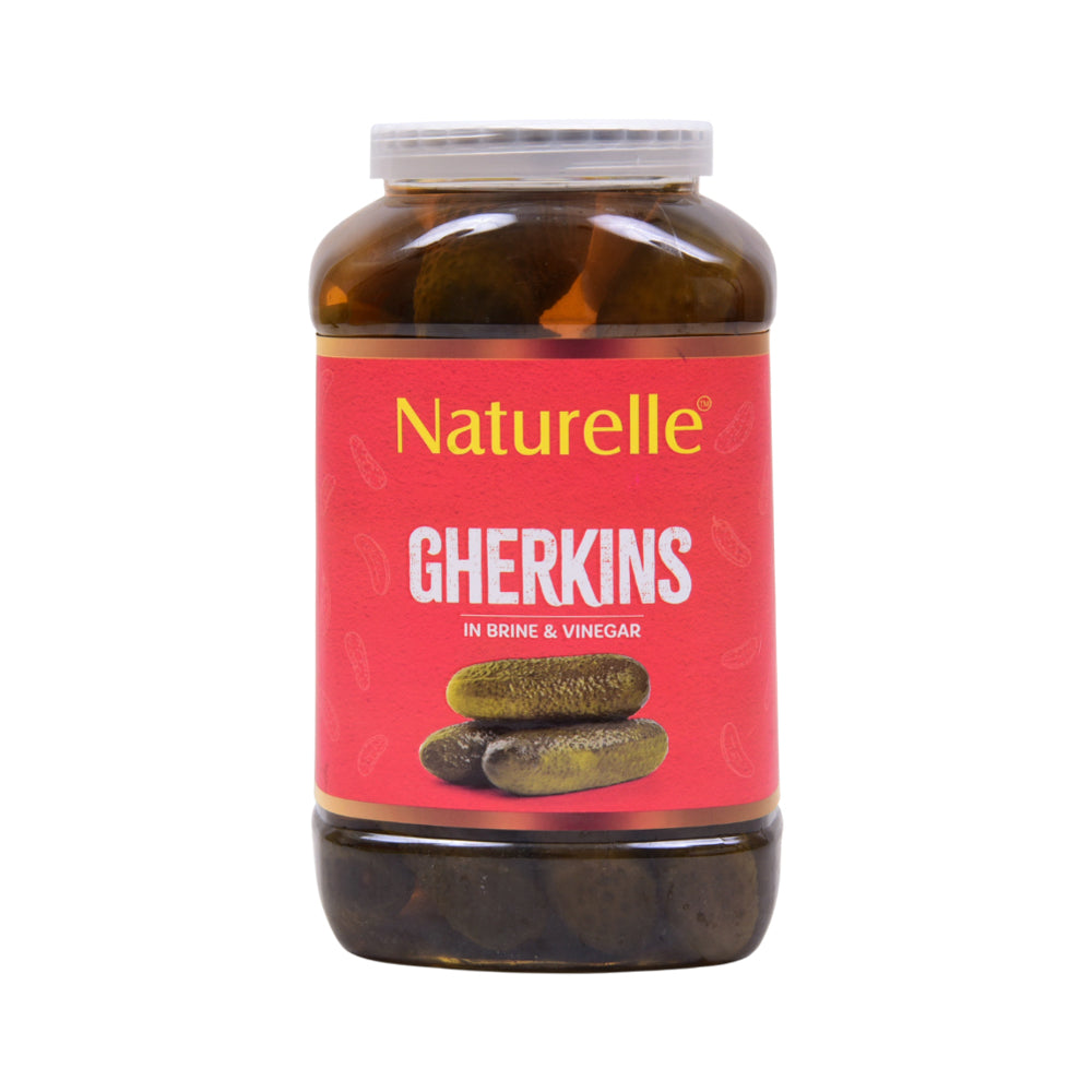 NATURELLE GHERKINS WHOLE IN BRINE & VINEGAR 3KG
