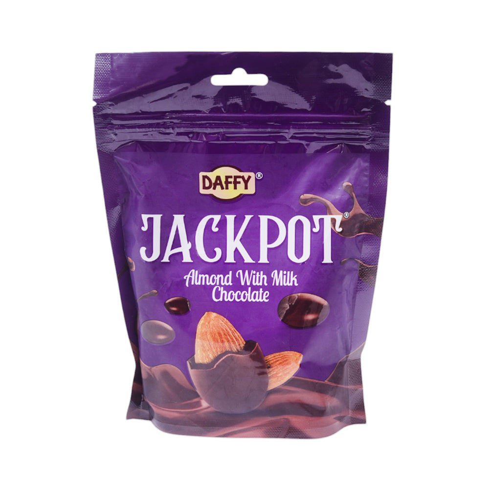 DAFFY JACKPOT ALMOND MILK CHOCOLATE POUCH 180GM