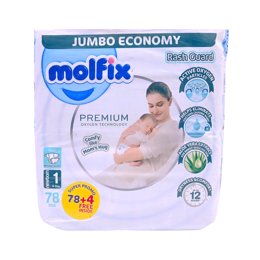 MOLFIX PREMIUM JUMBO NEWBORN 78 PCS 2-5 KG
