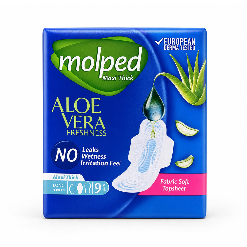 MOLPED ALOE VERA MAXI THICK LONG 9 PCS