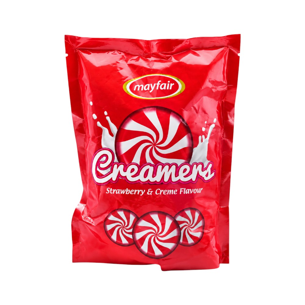 MAYFAIR CREAMERS STRAWBERRY POUCH 100 PCS