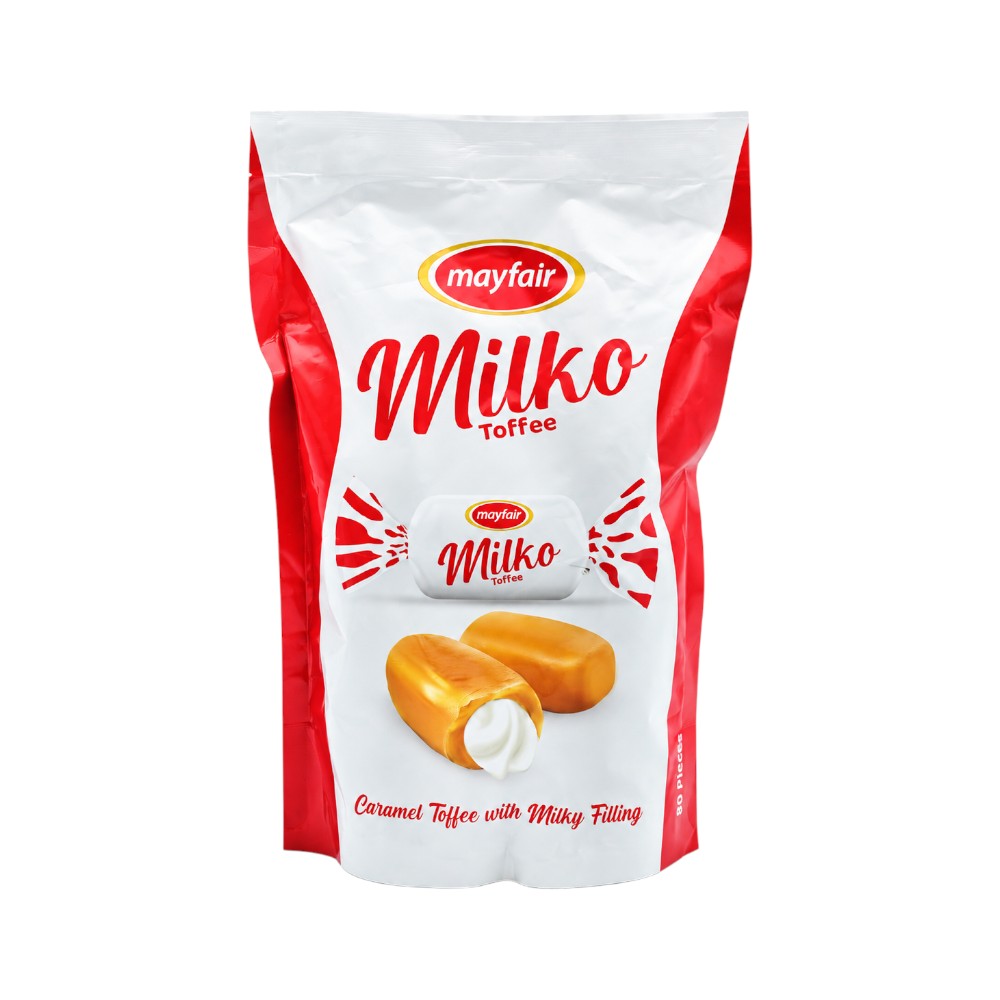 MAYFAIR MILKO TOFFEE POUCH 90 PCS