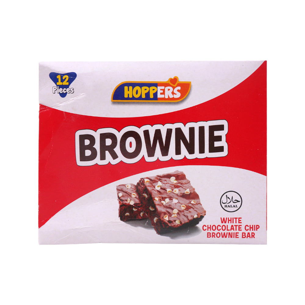 HOOPERS BROWNIES WHITE CHOCOLATE CHIP 25 GM 12PC BOX