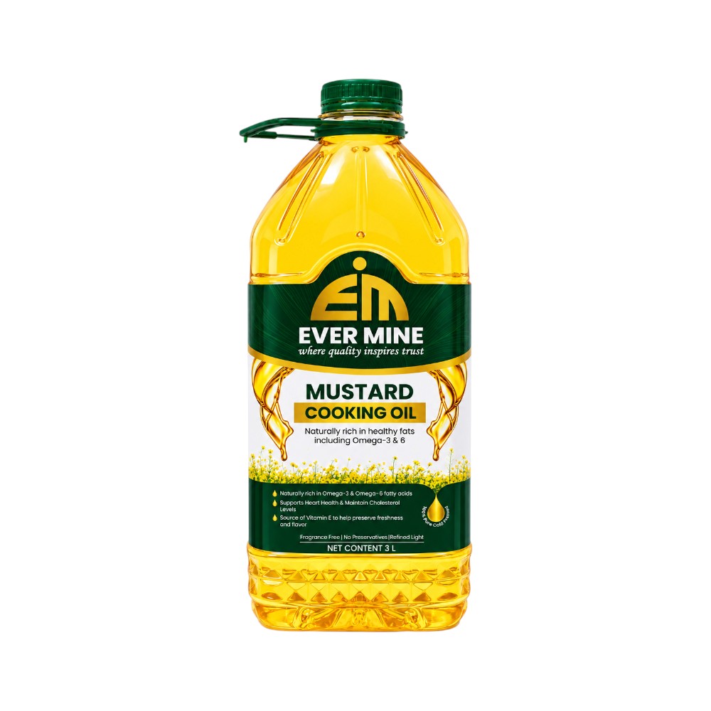 EVERMINE MUSTARD COOKING OIL 3 LTR