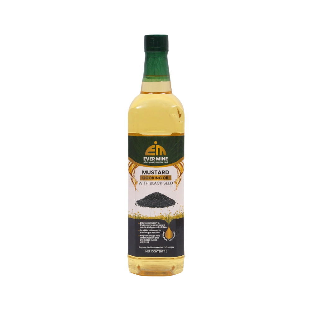 EVERMINE BLACK SEED MUSTARD COOKING OIL 1 LTR