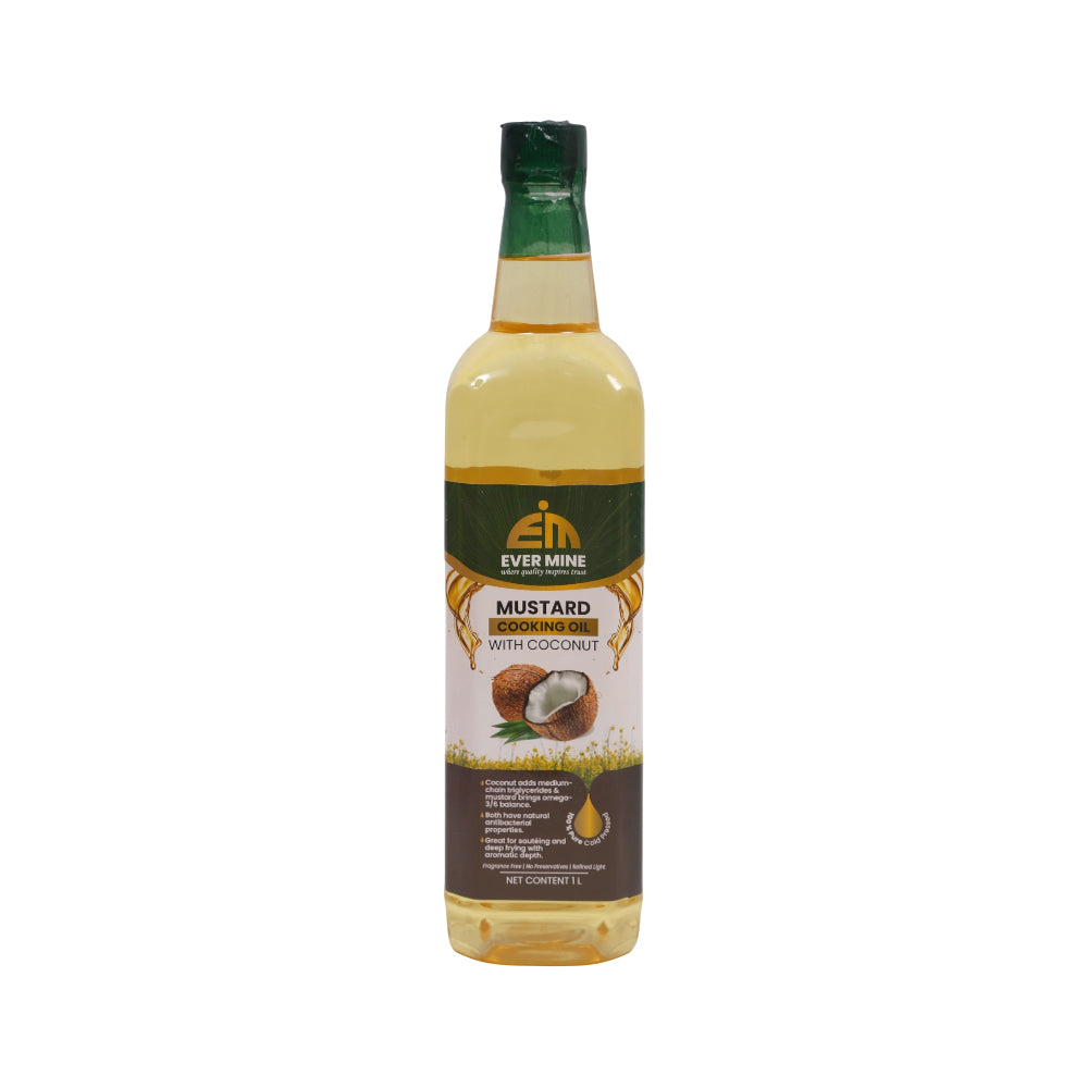 EVERMINE COCONUT MUSTARD COOKING OIL 1 LTR