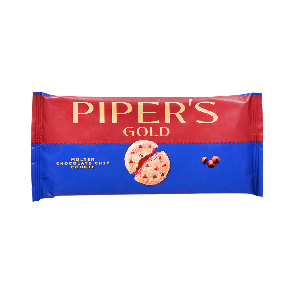 PIPERS GOLD BISCUIT MOLTEN CHOCOLATE CHIP HALF ROLL 46.8 GM