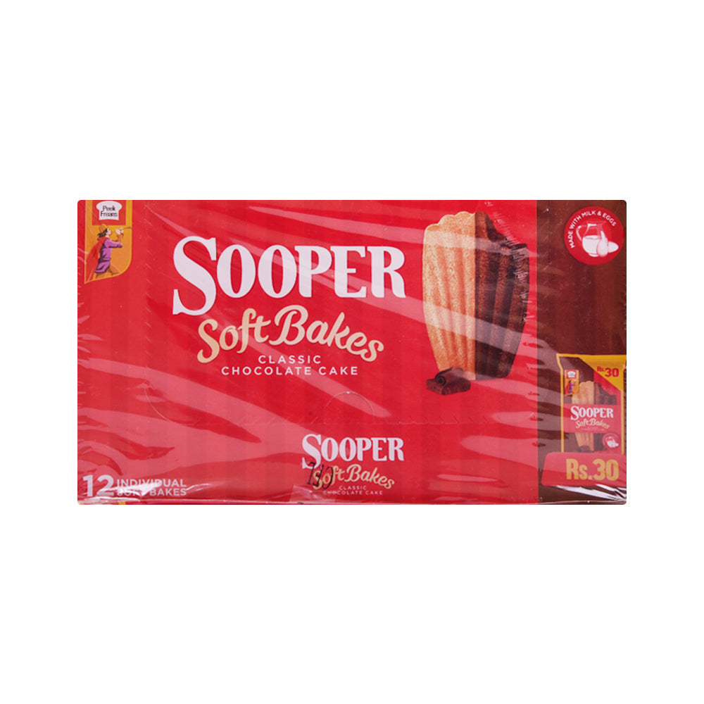PEAK FREANS SOOPER BAKES CLASSIC CHOCOLATE 31 GM 12PC BOX