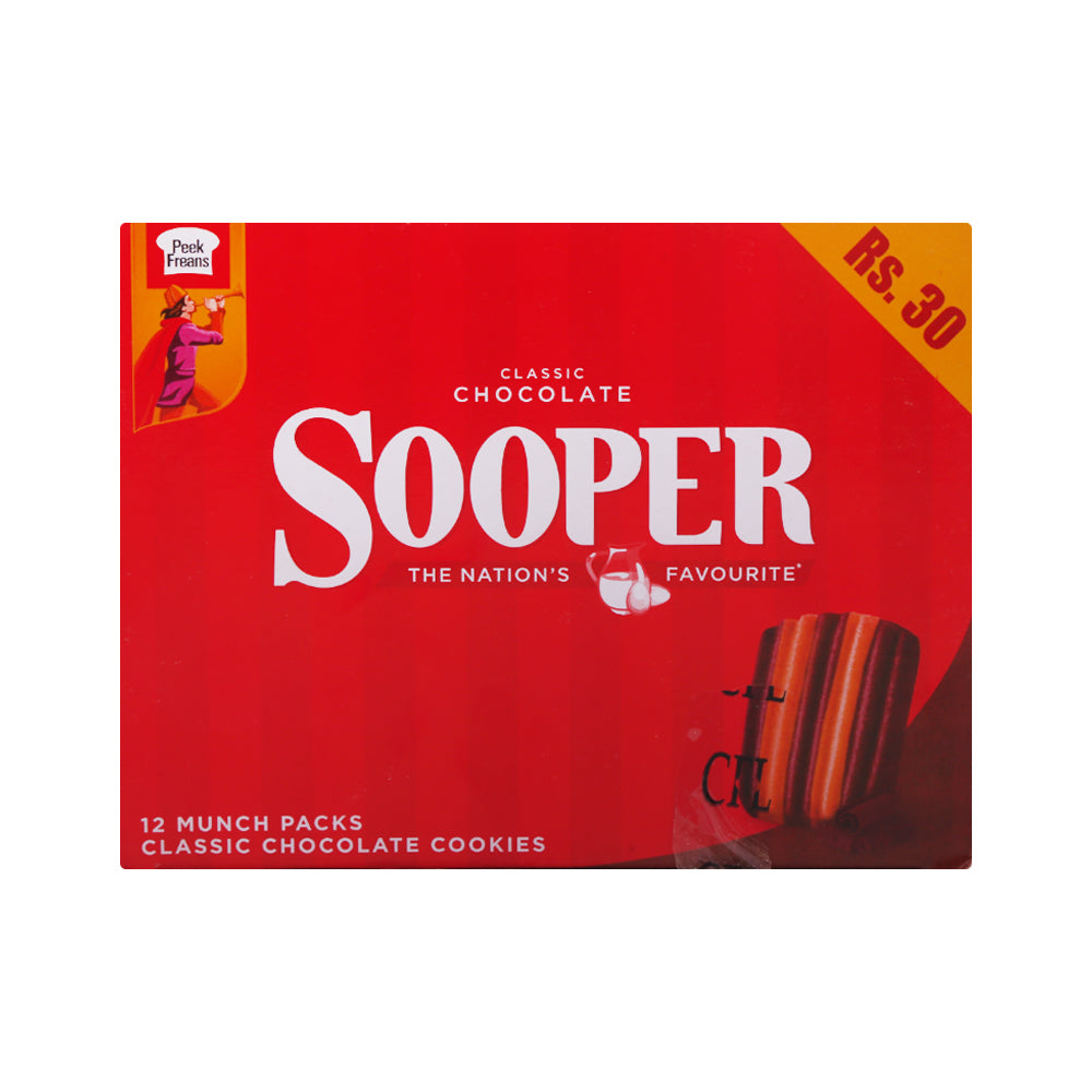PEEK FREANS SOOPER CHOCOLATE MUNCH PACK 50.4 GM 12PC BOX