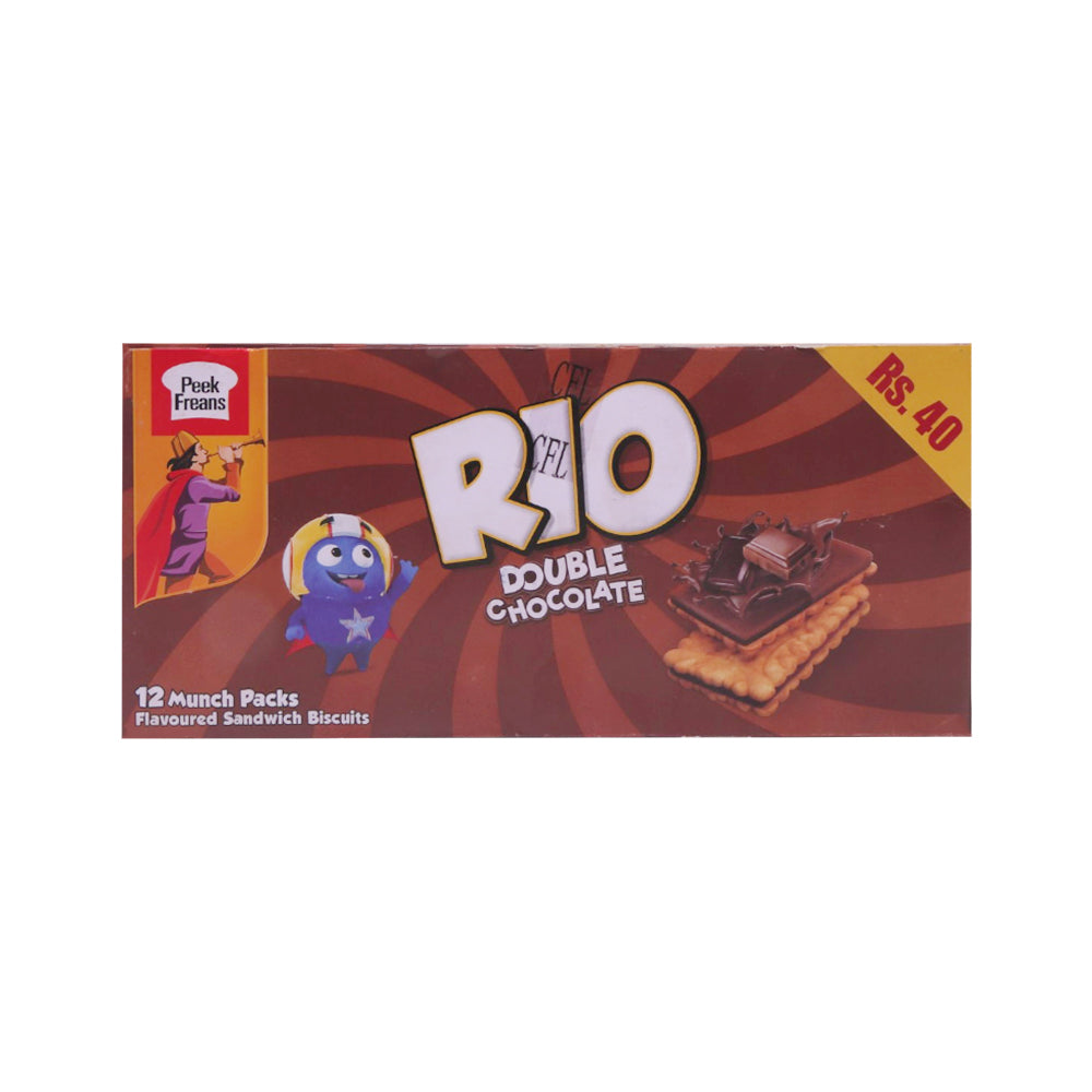 PEEK FREANS RIO DOUBLE CHOCOLATE MUNCH PACK 42 GM BOX 12PC